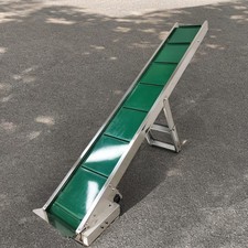 Electric PVC Belt Climbing Conveyor 110V Inclined Conveyor 40.9