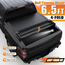 6.4FT/6.5FT 4Fold Tonneau Cover Truck Bed For 2003-2026 Dodge Ram 1500 2500 3500 picture