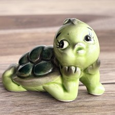 Norcrest Anthropomorphic Baby Turtle Ceramic Figurine Cute Vintage picture