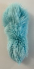 COSPLAY FOX TAIL SKY BLUE KEY CHAIN HAND BAG CHARM FASHION COSTUME BIKER CAR picture