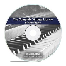 Library of the Piano, 101 Books, Music, How to Play, Pianist Pianoforte DVD  picture