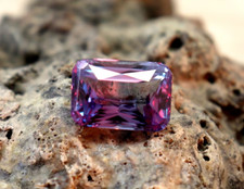Natural Alexandrite Color Change 6.42 Ct CERTIFIED Emerald Cut Loose Gemstone picture