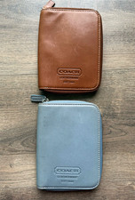 Vintage Coach Leatherware Palm Pilot/PDA zip-around organizer cases – LOT OF 2 picture