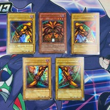 ORIGINAL 2002 LOB Ultra Rare HOLO Exodia the Forbidden One 5 Card Set Yugioh LP picture