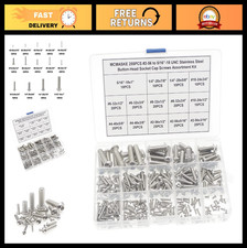 Stainless Steel Button Head Socket Cap Screws Assortment Kit - UNC 304, Various picture