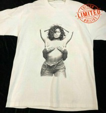Vintage 1993 JANET JACKSON Tshirt Janet World Tour White Shirt picture
