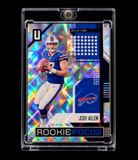 JOSH ALLEN ROOKIE DIAMOND REFRACTOR 2018 Panini Un Parallel Rare Buffalo Bills picture