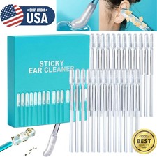 96x Sticky Ear Cleaning Stick Ear Wax Removal Pick Cleaner Silicone Sticks USA picture