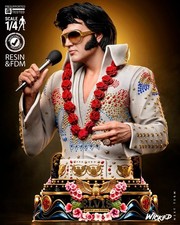1:8 Elvis Presley Aloha From Hawaii Fan Art UNPAINTED Garage Kit Statue picture