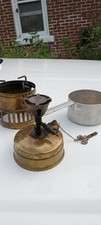 Vintage BRASS SVEA 123 PORTABLE CAMP STOVE picture