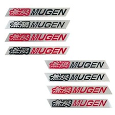 2X JDM NEW Mugen Chrome spolier Badge left & right Spoiler Fit For ALL CARS picture