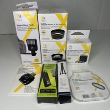 Xit Pro 0.43x HD AF 58mm Wide Angle Lens + 2.2x HD AF 58mm  + Flash +Extras -bk picture