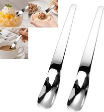 2026 New Stainless Steel Dessert Spoon with Long Ergonomic Handle (3PCS) picture