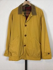 Vtg J. Crew Barn Jacket Mens Medium Oarsman Flannel Lined Chore Hunting Field picture