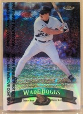 1998 Topps Finest REFRACTOR #158 Wade Boggs HOF RARE ICONIC PARALLEL picture