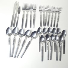 Oneida Northland Northport Stainless Flatware Lot Lines Vintage 30pc Lot picture