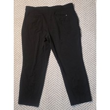 Banana Republic Women's Size 16 Black Ankle Cropped Stretch Dress Pants Trousers picture