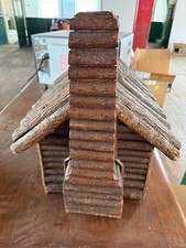 Early 20th-century Handcrafted Folk Art Twig & Log Cabin Miniature picture