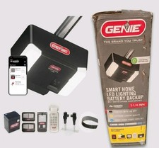 Garage Door Opener W/ BATTERY Backup SMART  1¼ HP Ultra-Quiet Belt Drive Genie picture