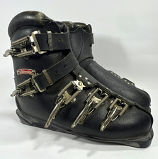 La Dolomite Vintage Italian Leather Ski Boots 1960s Retro Chalet Lodge Decor picture