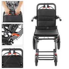 Medical Super Light Foldable Wheeled Transport Chair with Carry Bag 100KG picture