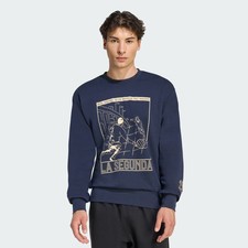 adidas Real Madrid Heritage Crew Unisex Sweatshirt(KC7800)Legend Ink Sz Large picture