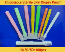 New 10/30/50/100pcs Disposable Sterile Skin Biopsy Punch Dermal Punch 1mm–10mm picture