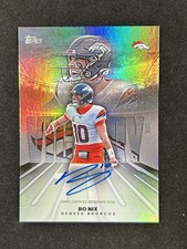 2026 Topps Flagship Football Bo Nix Victory Ink On Card Auto #VI-BN Broncos picture