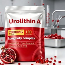 Urolithin A 6-in-1 Mitochondrial Support Supplement for, Energy,Muscle Strength picture