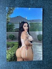 Photo Hot Sexy Beautiful Woman In Thong Round Bottom 4x6 Picture picture