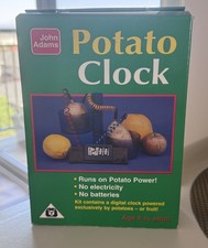 Vintage John Adams Potato Clock Kit New in Box Science Project HTF picture