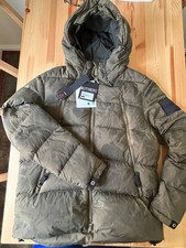 *Stunning* One-of-a-Kind Down Italian Hooded Padded Parka Puffer Camouflage Mili picture