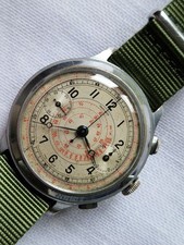 UNVER Landeron Hahn Cal 3 vintage Chronograph. Large 40mm case. Runs great.  picture