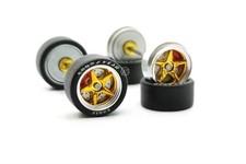 PREMIUM w/ DISK BRAKES (P) 1:64 Custom Wheels  Rubber Tires Diecast wheel swaps picture
