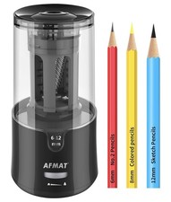 AFMAT Electric Pencil Sharpener Auto Stop Fast for No.2 & Colored Pencils picture