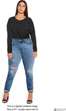 Levi Strauss Women's Midrise Boyfriend Jeans, NWT, Size 4, MSRP $60 picture