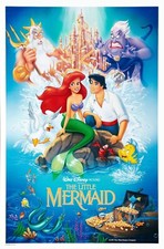 1989 Walt Disneys The Little Mermaid Movie Poster 11X17 Ariel Ursula Sebastian🍿 picture