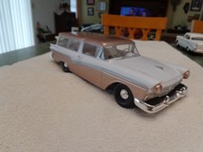 Vintage Revell 1957 Ford Country Squire 2-door Station Wagon Model Car  Built picture