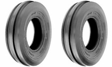 TWO 4.00-19 Tri-Rib 3 Rib Tractor Tires & Tubes Heavy Duty 6 Ply  8N 9N Ford picture