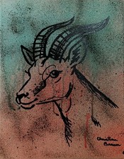 Hand Painted Art Painting Mixed Media On 11x14 Canvas Signed Unframed picture