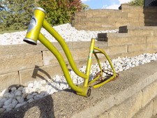 1970s HUFFY DRAGSTER FRAME SEARS GREMLIN LIME GOLD RAIL SLINGSHOT VINTAGE 70s picture