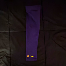 Nike LSU Tigers Purple & Gold Arm Sleeve with Team Logo and Swoosh picture