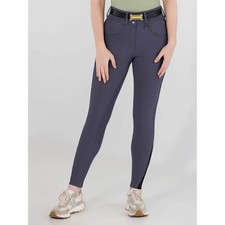 Dapplebay Pro Ribbed Silicone Full Seat Breeches-Purple Dusk picture
