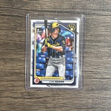 2024 Bowman LUKE ADAMS 1ST BOWMAN #BP-50 Milwaukee Brewers picture