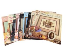 Vintage Leisure Arts Cross-Stitch Leaflets Lot of 12 by Paula Vaughan picture
