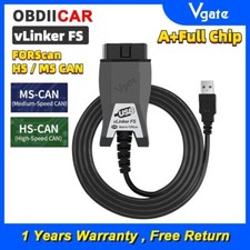 Vgate Official vLinker FS USB Adapter For Ford FORScan Switch Diagnostic Scanner picture