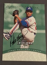 1997 Donruss Signature Series Pedro Martinez Auto Millennium Marks 0928/1100 picture