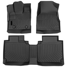 Floor Mats 2 Row Liner for 2010-2017 Chevy Equinox/GMC Terrain TPE All-Weather picture