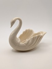 Vtg Lenox Swan Figurine Ivory Porcelain Trinket Jewelry Holder Wedding Etc 5