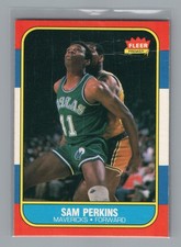 1986-87 Fleer #86 Sam Perkins - creased picture